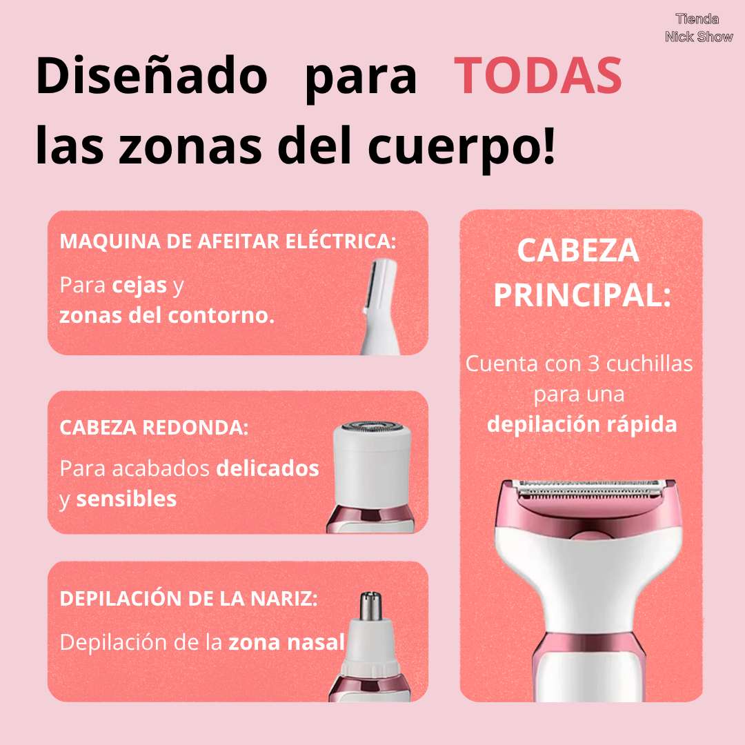 SILKTOUCH 4 en 1 – Tu secreto para una piel suave, perfecta y sin dolor